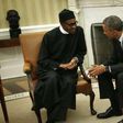 President Muhammadu Buhari meets with US President Barack Obama in the Oval office.