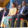 Democratic Republic of the Congo's President Joseph Kabila (2nd R) and First Lady Marie Olive Lembe in Kindu, the capital of Maniema province in the Democratic Republic of Congo, June 30, 2016.