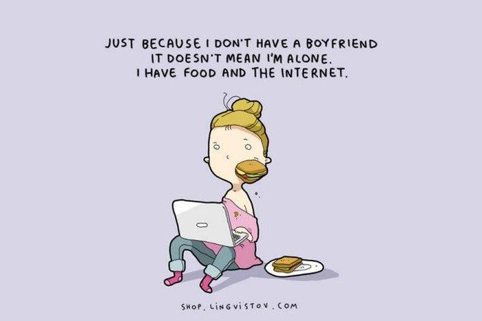 10 illustrations only single people can relate to