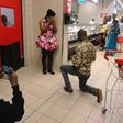 Man proposes to girlfriend inside Shoprite [PHOTOS]
