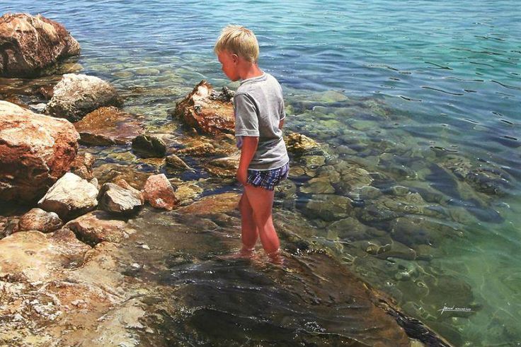 Realistic watercolour painting