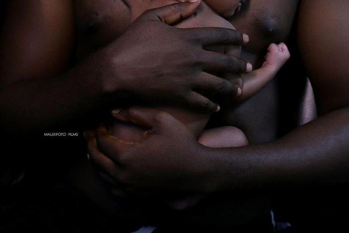 Deyemi Okanlawon with his son