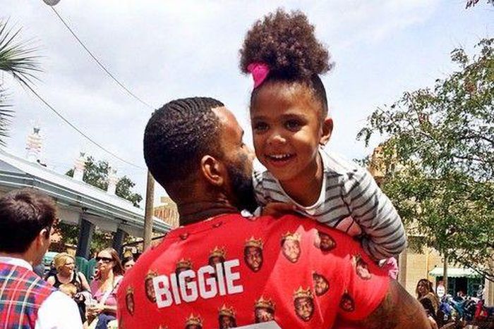 The Game and daughter