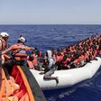 Migrants are rescued during a MOAS operation off the coast of Libya August 18, 2016 in this handout picture courtesy of the Italian Red Cross released on August 19, 2016.