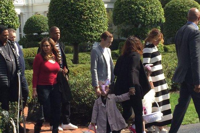 The Carter's, Beyonce, Jay Z and daughter, Blue Ivy at the White House Easter egg roll