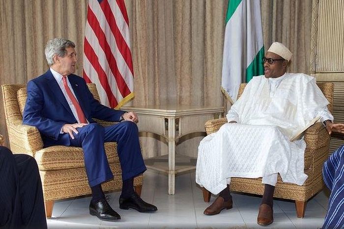 U.S Secretary of State, John Kerry and President Muhammadu Buhari