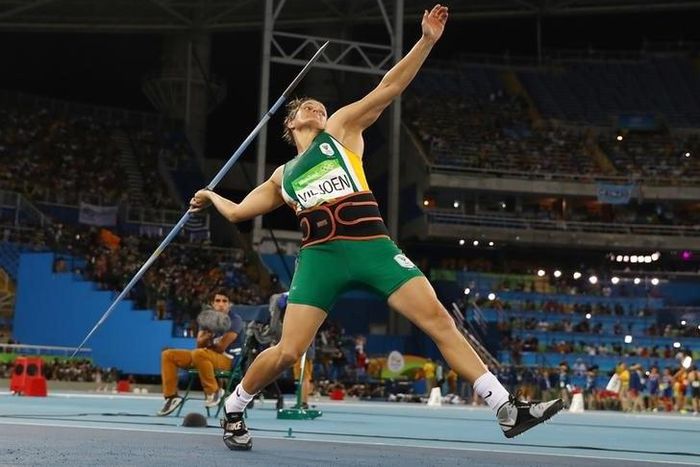 Sunette Viljoen (RSA) of South Africa competes.