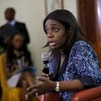 Nigeria's Finance Minister Kemi Adeosun speaks at a news conference in Lagos, Nigeria, April 9, 2016.