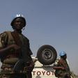 Rwandan UN peacekeepers patrol in a neighbourhood in Juba January 20, 2014.