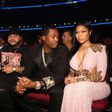 Meek Mill stares down at Nciki Minaj's cleavage at 2015 AMAs