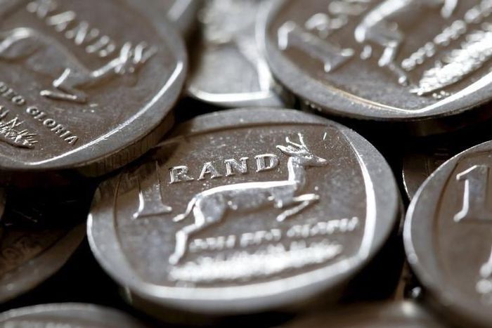 South African Rand coins are seen in this photo illustration taken September 9, 2015.   REUTERS/Mike Hutchings