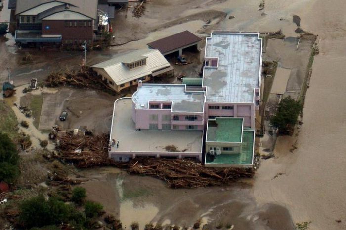 Nine people killed in flooded Japanese old people's home