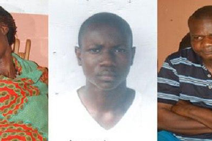 The murdered boy and his grieving parents