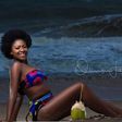 Yvonne Jegede in the prefect beach photograph.
