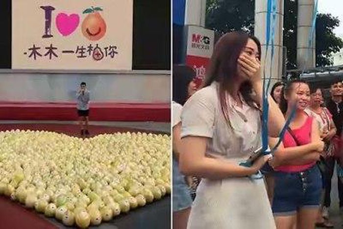 Man rejected after proposing with 999 pomelos