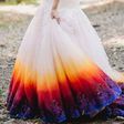 This Bride dyed her wedding dress impressively