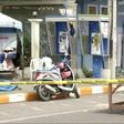 Police Explosive Ordnance Disposal (EOD) official inspects the site of a bomb blast in Hua Hin, south of Bangkok, Thailand, in this still image taken from video August 12, 2016.