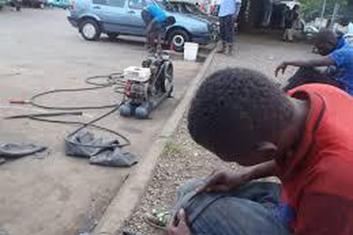 FRSC discourages vulcanizers from using food-based and sub-standard sealing pastes to fix bad tyres