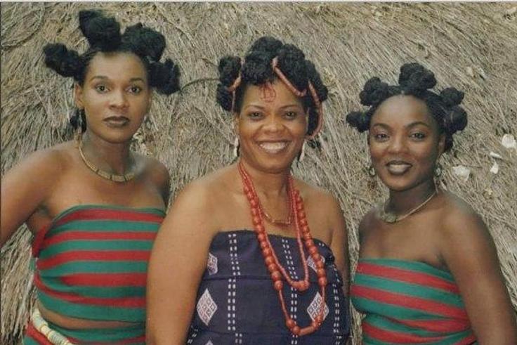 Chiege Alisigwe, Chinyere Wilfred, Chioma Chukwuka in "Sacred Tradition"