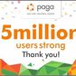 Paga hits 5 million users