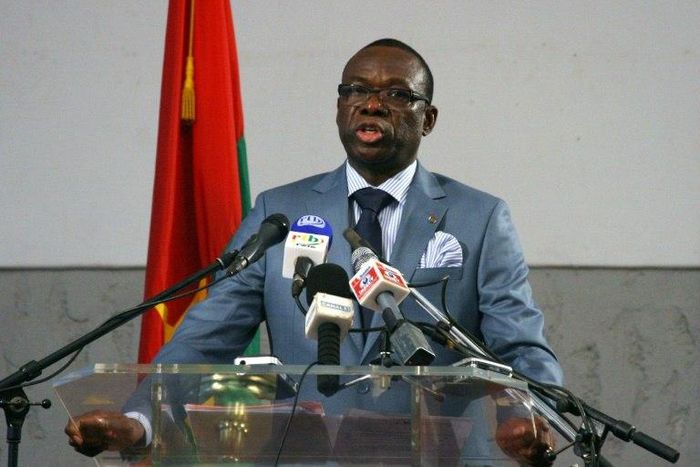 Former PM Luc Adolphe Tiao (pictured) spent a year-and-a-half in exile in Ivory Coast but returned to Burkina Faso last weekend after questioning of members of his former cabinet who remain in the country