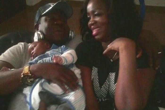 Mr Ibu, wife and baby boy