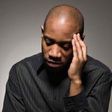 A sad black man