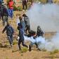 Rioting miners.