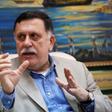 Prime Minister of Libya's unity government Fayez Seraj speaks during an interview with Reuters at his office in the naval base of Tripoli, Libya, June 3, 2016.