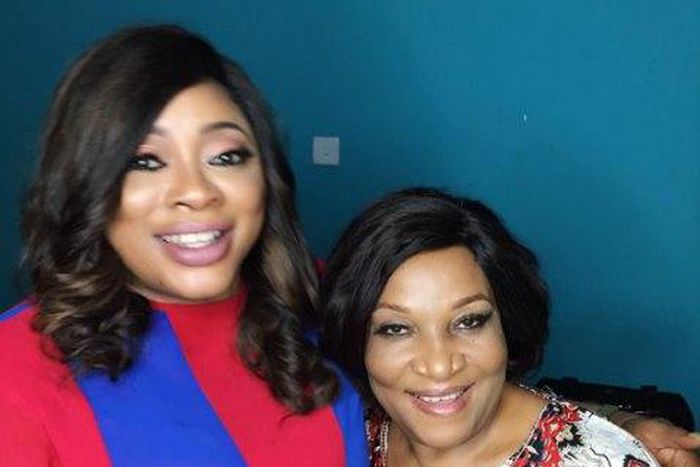 Ayo Adesanya and Ngozi Nwosu on set of "Skinny Girl in Transit" season 3