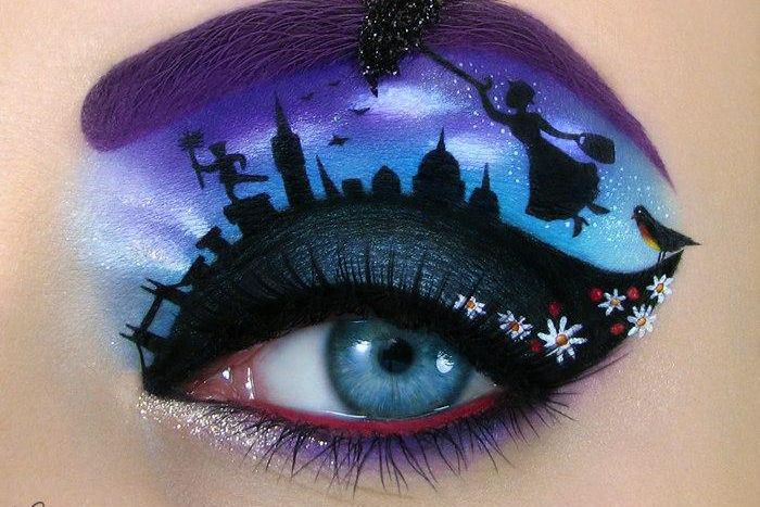 Eyelid makeup art