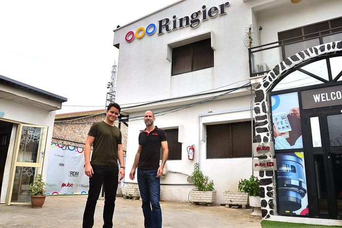 GM Ringier Africa AG, Leonard Stiegeler and Pulse Nigeria Ambassador, Rich Tanksley