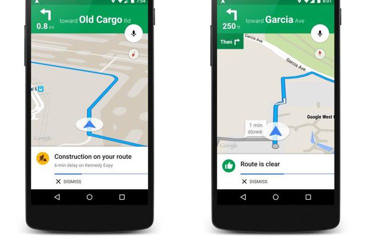 Google Maps Live Traffic Updates