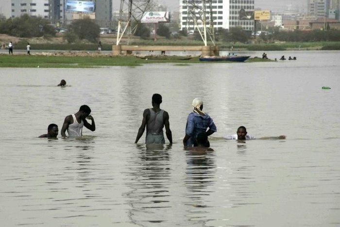 Authorities in Sudan said water levels were rising on the Blue Nile along border with Ethiopia after continuous rainfall in that country 