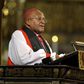 Archbishop Desmond Tutu speaks during a memorial service for former South African President Nelson Mandela at Westminster Abbey in London March 3, 2014.  REUTERS/John Stillwell/Pool