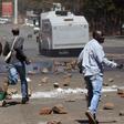 Opposition party supporters clash with police in Harare, Zimbabwe, August 26, 2016.