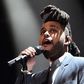The Weeknd perfoming at the 2016 Grammy awards