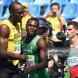 Divine Oduduru and Usain Bolt