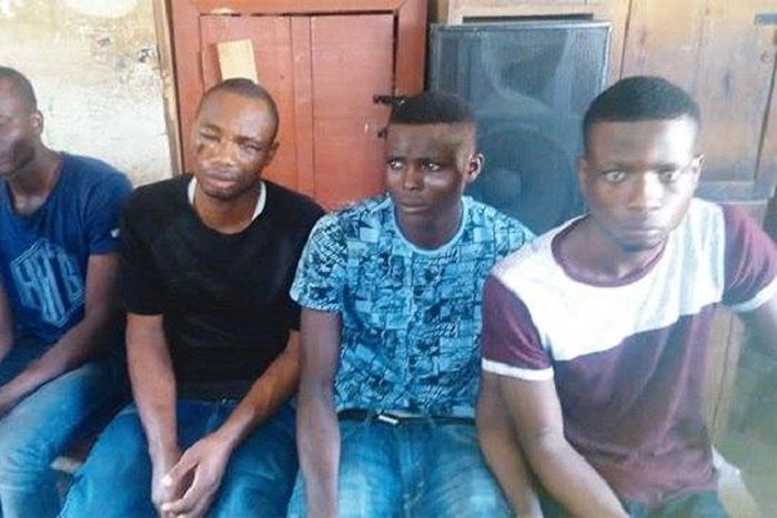 The arrested robbery suspects
