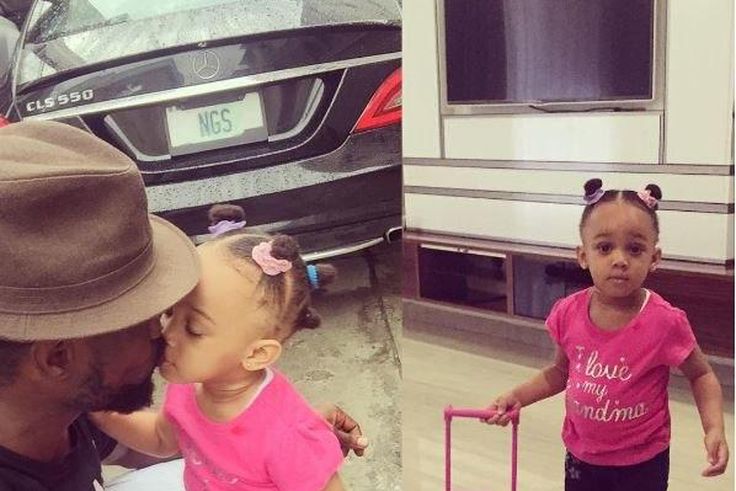 Jude Okoye's daughter on her way to school