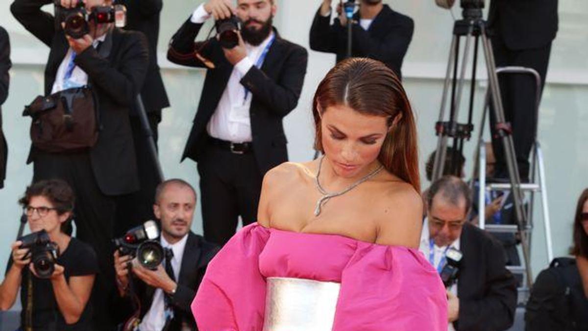 dayane mello pink dress Italian models take thigh-split trend to WHOLE new level at Venice Film  Festival