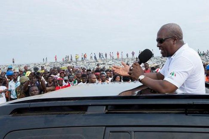 President Mahama made the comments when he inspected the Shama and Aboadze sea defence in the Western Region on his third day of campaigning in the region.