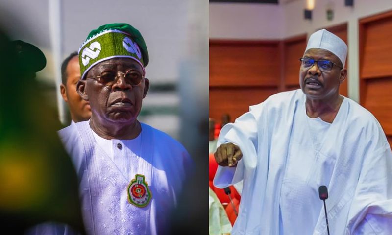 L-R: President Bola Tinubu and Senator Ali Ndume [Facebook]