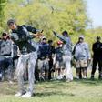 Mar 24, 2016; Austin, TX, USA; Jordan Spieth of the United States hits out of the rough during the second round of the World Golf Championship-Dell Match Play at the Austin Country Club. Erich Schlegel-USA TODAY Sports