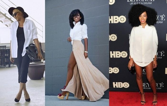 Styling white boyfriend shirt