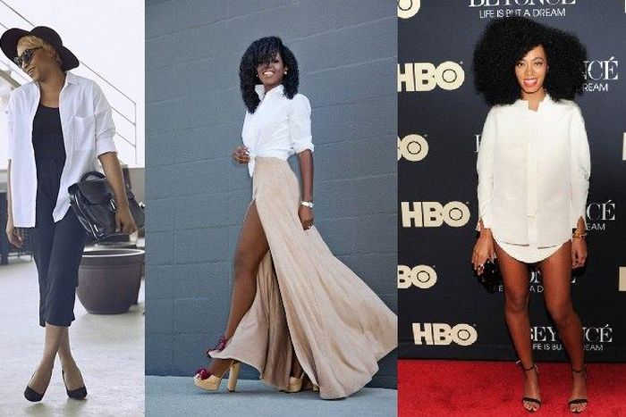 Styling white boyfriend shirt