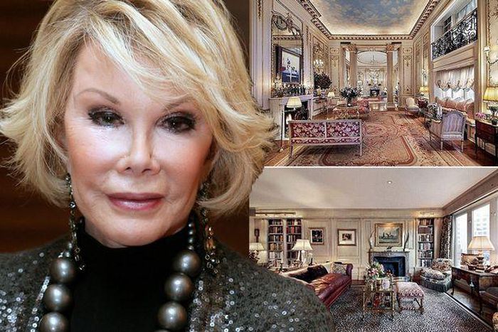 Joan River and her home