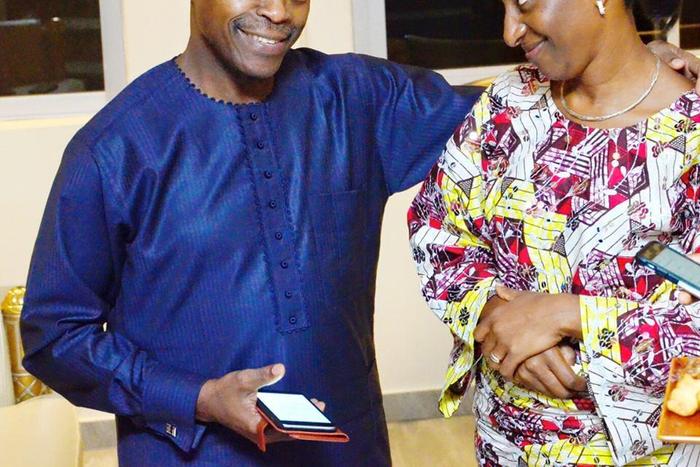 Vice President Osibajo with his wife.