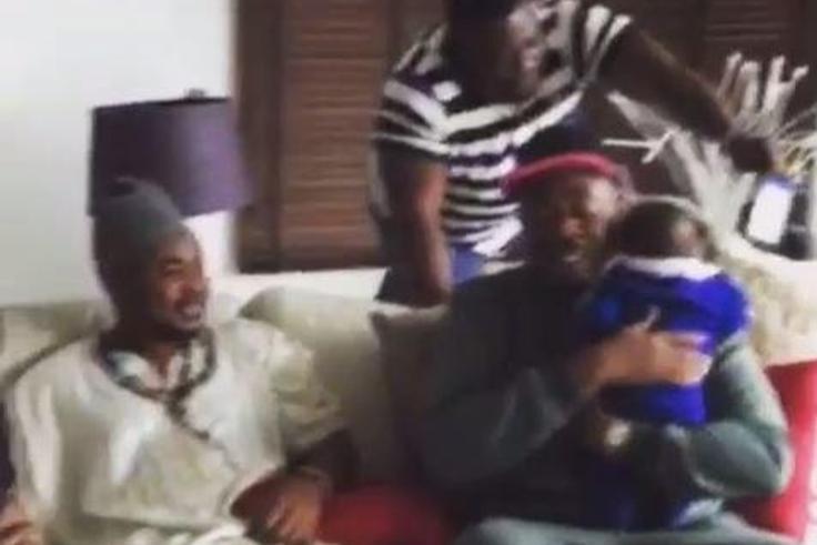 Don Jazzy rocks a baby