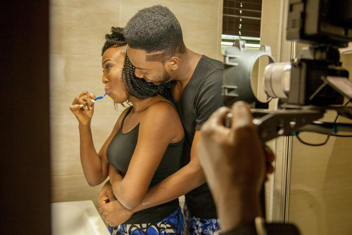 Aramide releases teaser behind-the-scenes photos for 'Love me' featuring Adekunle Gold